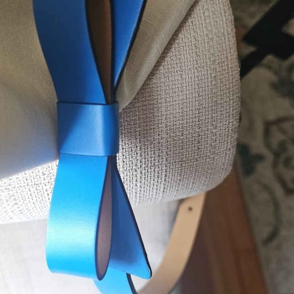 Kate SPADE NWT Blue Bow Accent Belt - Picture 1 of 4